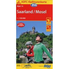 19 Cykelkarta Tyskland Mosel-Saarland 1:150.000