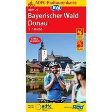 23 Cykelkarta Tyskland Bayerischer Wald-Donau 1:150.000