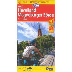 8 Cykelkarta Tyskland Havelland-Magdeburger Börde 1:150.000
