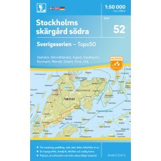 52 Stockholms skärgård södra Sverigeserien 1:50 000
