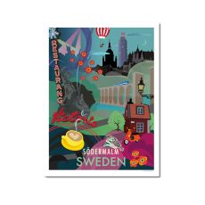 Södermalm City Poster 21x30cm