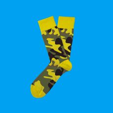 Yellow Army Sock