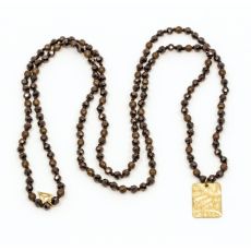 Y-YOGA - Amulet Halsband Brun