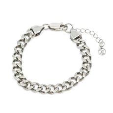 7EAST - Chunky Flat Chain Armband Silver