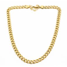 7EAST - Chunky Flat Chain Halsband 45cm Guld
