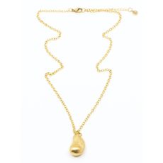 7EAST - Chunky Pearl 50cm Halsband Guld