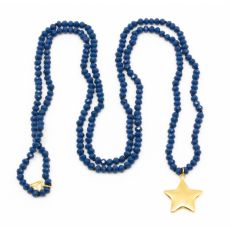 Y-YOGA - Golden Soft Star Halsband Blå