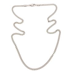 7EAST - Mini Flat Chain Halsband 45cm Silver