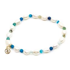 7EAST - Pearl Beads Armband Blå