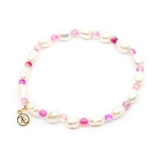 7EAST - Pearl Beads Armband Rosa