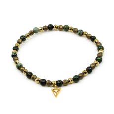 Y-YOGA - Simple Beads Armband Grön