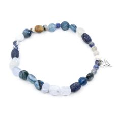 Y-YOGA - Single Beads Armband Blå