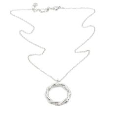 7EAST - Twist Hoop Halsband 50cm Silver