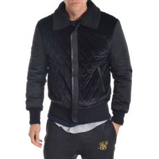 Quilted Velour Jacket Black (S)