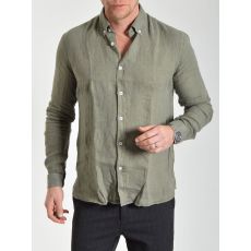 Linston Linen Shirt Moss Green (XL)