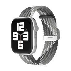 Apple Watch kompatibelt Armband Elastiskt GRÅ/VIT 38/40/41mm