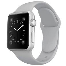 Apple Watch kompatibelt Armband Silikon LJUSGRÅ 38/40/41 mm