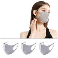 Tvättbart Munskydd Ansiktsmask   Mask 3-pack GRÅ
