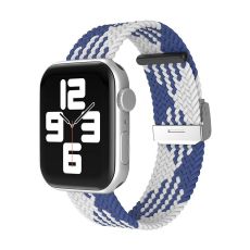 Apple Watch kompatibelt Armband Elastiskt BLÅ/VIT  42/44/45 mm