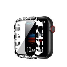 Heltäckande Skal till Apple Watch 4/5/6/SE Härdat glas 40mm LEOPARD