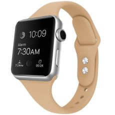 Smalt Apple Watch kompatibelt Armband Silikon BEIGE  38/40/41 mm