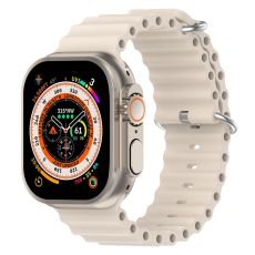 Apple Watch kompatibelt Wave ArmbandSilikonOFF-WHITE 42/44/45/49 mm