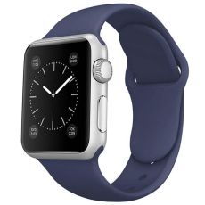Apple Watch kompatibelt Armband Silikon BLÅ 42/44/45 mm