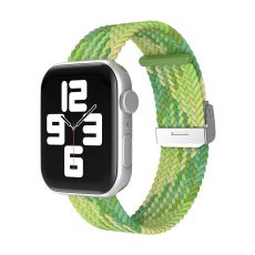 Apple Watch kompatibelt Armband Elastiskt GRÖN/VIT  42/44/45 mm