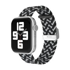Apple Watch kompatibelt Armband Elastisk SVART/GRÅ  42/44/45 mm