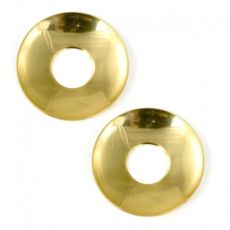 Ljusmanschetter i guldfärgad metall för kronljus 2-pack