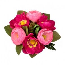 Ljusmanschett för kronljus  rosa anemon