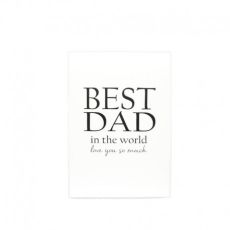 Trätavla "best dad" a5