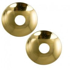 Ljusmanschetter 2-pack i guldfärgad metall för kronljus