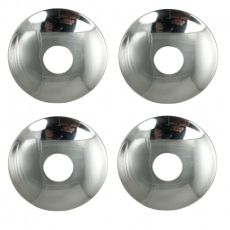 4-pack ljusmanschetter i silverfärgad metall för kronljus, innermått 2.4 cm och yttermått 8.5 cm