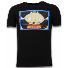 Stewie Home Alone - Herr T-Shirt Svart