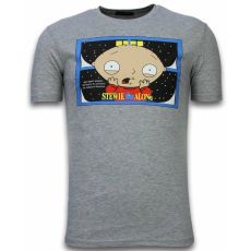 Stewie Home Alone - Herr T-Shirt Grå