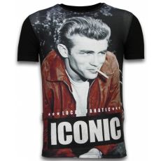 James Dean Iconic - Herr T-Shirt Svart