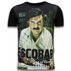 Escobar King Of Cocaine - Herr T-Shirt Svart