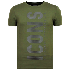 ICONS Vertical T-Shirt - Billiga Sommarkläder Herr - G - Grön