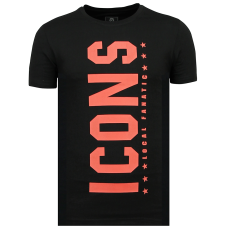 ICONS Vertical T-Shirt - Klädaffär - Z - Svart