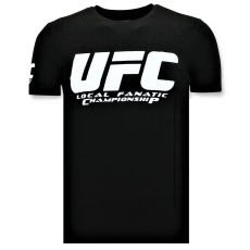T-Shirt Män - UFC Championship Print - Svart