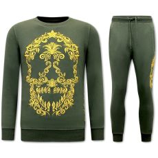 Träningsoutfit Herr Skull Embroidery Gron