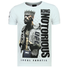 King Notorious - Slim Fit T-Shirt Herr - Z - Vit