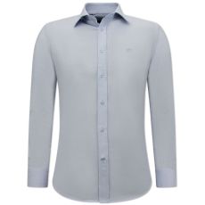 Enfärgade OxfordSkjortor För Män Ljusblå
