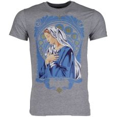 Holy Mary Print - Man T-Shirt Grå