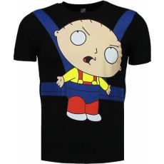 Baby Stewie - T-Shirt Herr Svart