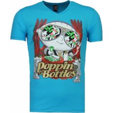 Poppin Stewie - Man T-Shirt Blå