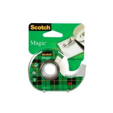 Dokumenttejp Scotch 810 Magic Invisible med hållare (1975D), 15m x 19mm 1/fp