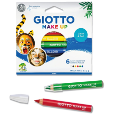 Ansiktsfärg/Teatersminkpenna Giotto Make Up Pencils, 6 färger/fp