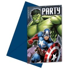 Avengers Inbjudningskort (6st) Marvel